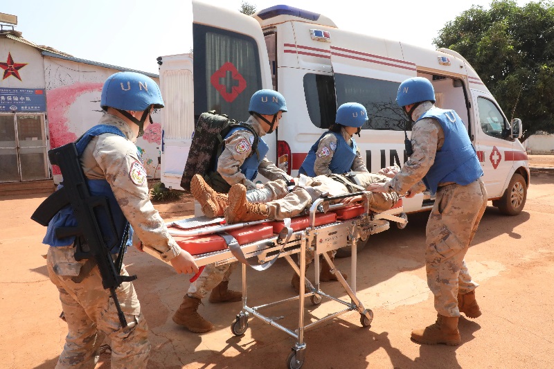 演練現(xiàn)場(chǎng)。張曉昆攝。