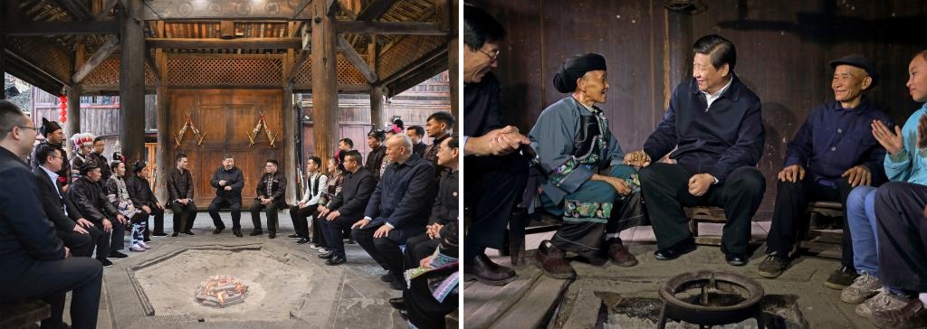 左圖由新華社記者謝環(huán)馳拍攝；右圖由新華社記者蘭紅光拍攝。