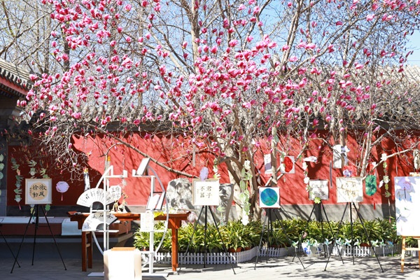 翰墨書(shū)韻展區(qū)的書(shū)法展品。府學(xué)胡同小學(xué)供圖