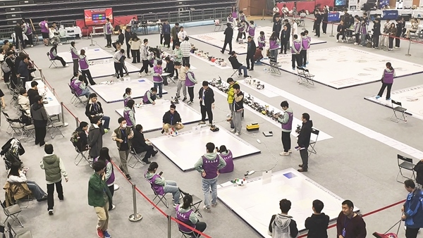 比賽現(xiàn)場(chǎng)。北京建筑大學(xué)供圖