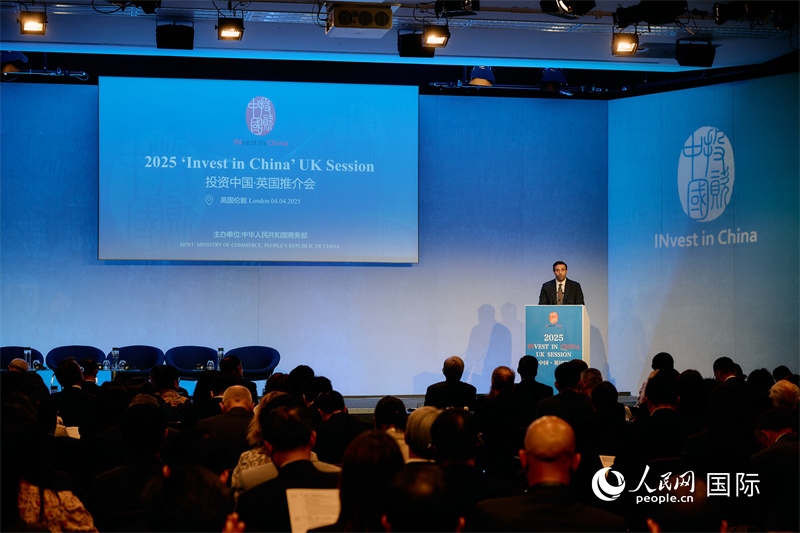2025“投資中國”英國推介會現場。楊浩鵬攝