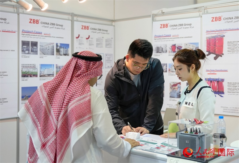 展會(huì)現(xiàn)場(chǎng)。人民網(wǎng) 塔里克·易卜拉欣攝