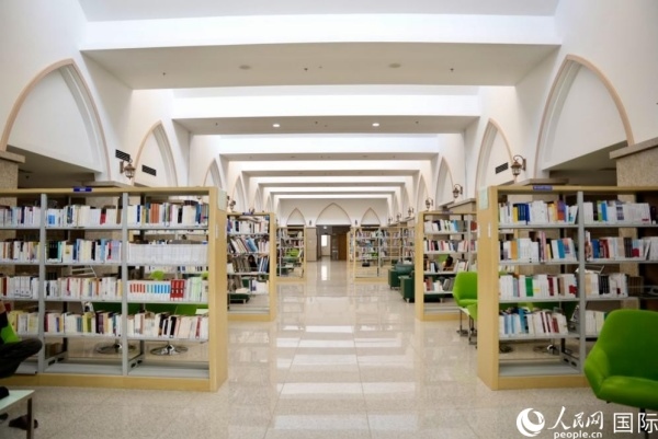 圖為吉布提國家圖書館一角。人民網(wǎng) 塔里克·易卜拉欣攝