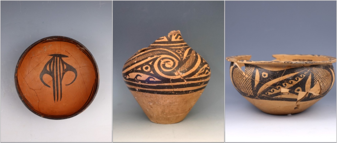 甘肅臨洮寺洼遺址出土的馬家窯類型彩陶。全國(guó)十大考古新發(fā)現(xiàn)活動(dòng)辦公室供圖