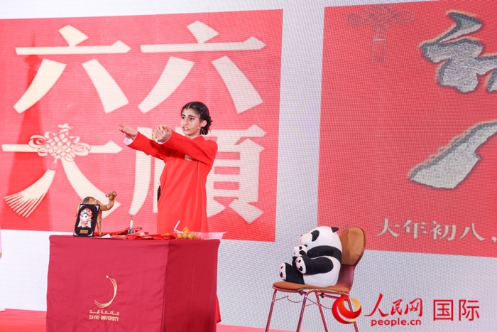 快板表演。人民網(wǎng)記者任皓宇攝